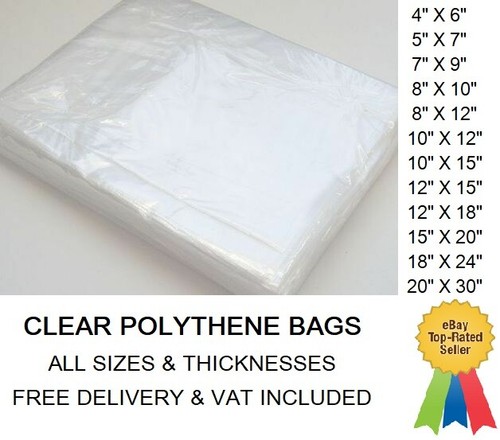 Clear poly bags - poly,