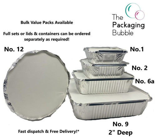 Aluminium foil food - aluminium, containers