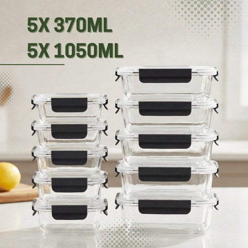 Pack borosilicate glass - 10,