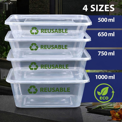 Plastic food containers with - plastic,