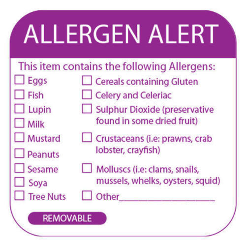 Food allergy warning - allergy, day