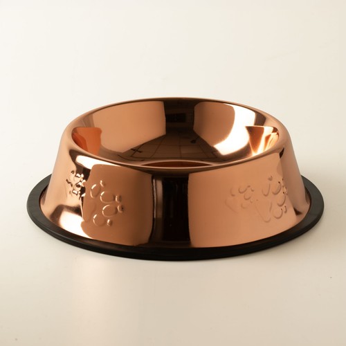 Paw food bowls single copper - bowls,