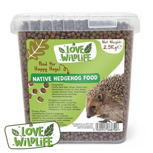 Love wildlife hedgehog food - love,