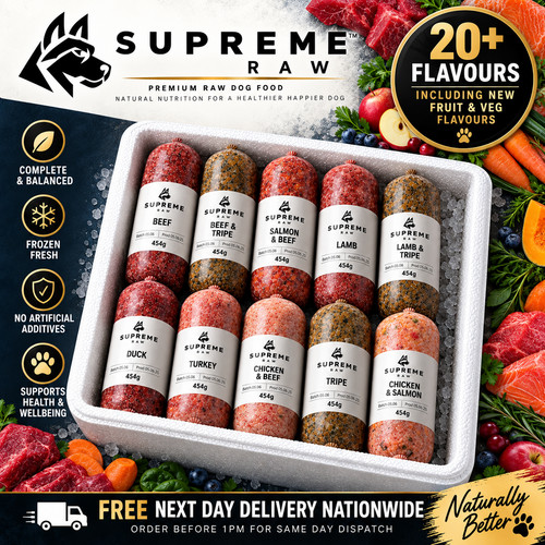 Supreme raw dog food 454g - |,