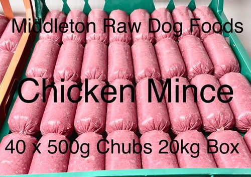 Frozen dog food chicken mince - dog,