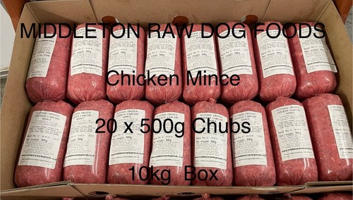 Frozen dog food - chicken, mince