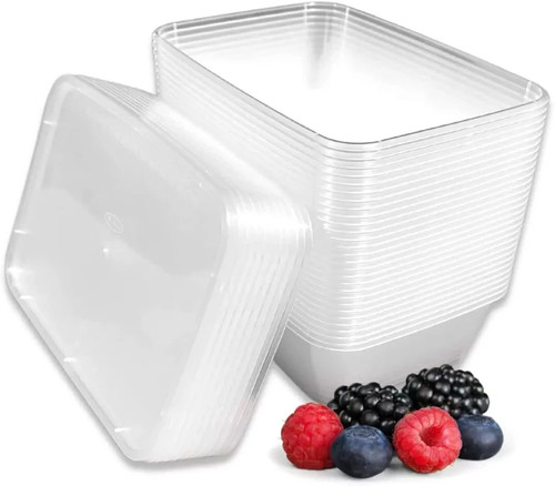 25pk plastic food - 25pk, containers