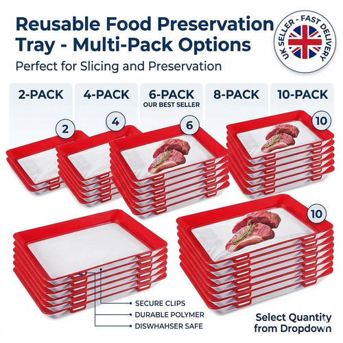 Stretch food storage tray - food,