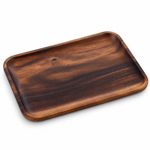 Rustic wooden serving tray - serving,
